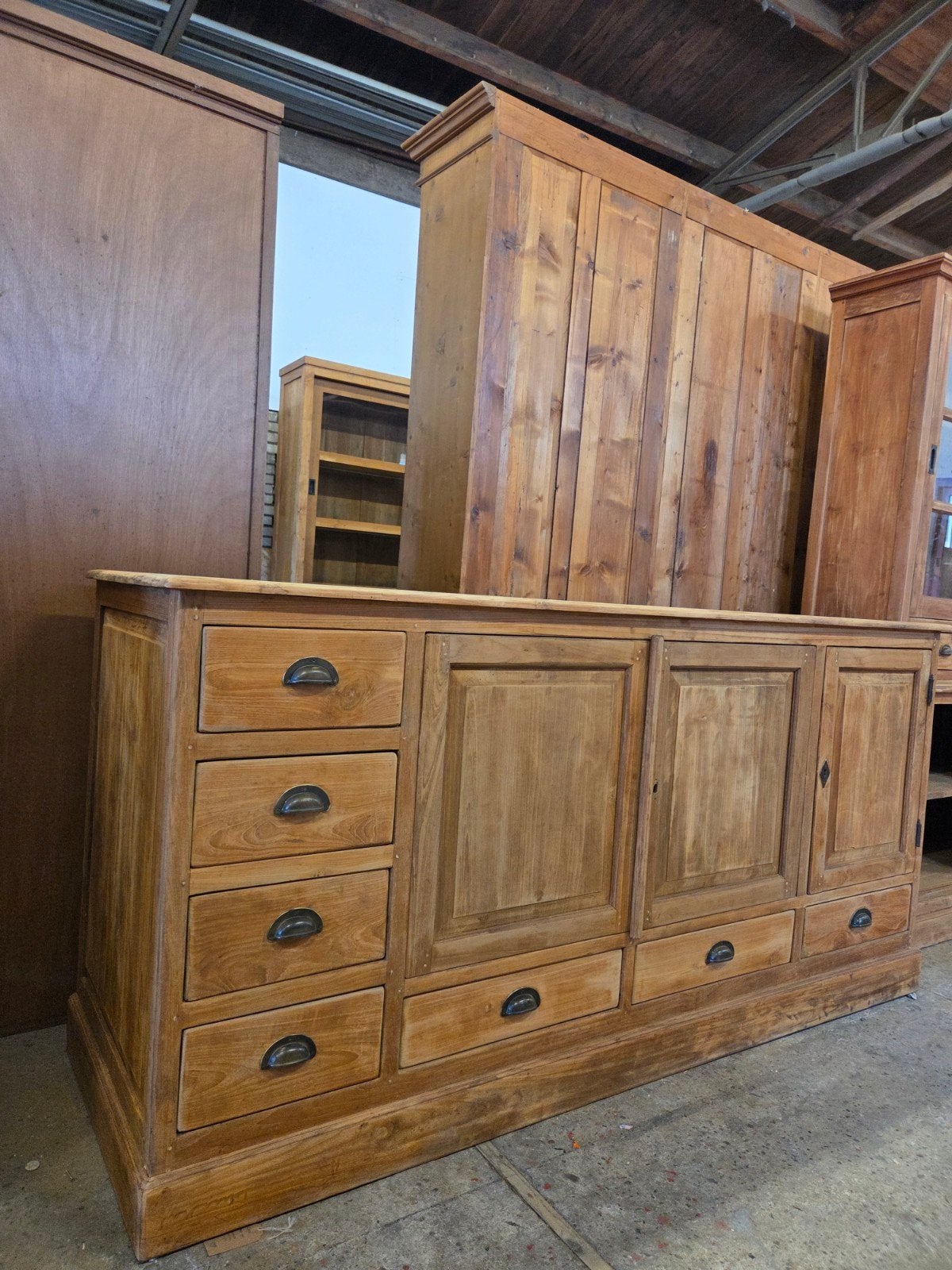 prachtige dressoir ~ tv-meubel ~ buffetkast ~ ladekast, Huis en Inrichting, Ophalen, Teakhout, Met lade(s), 200 cm of meer