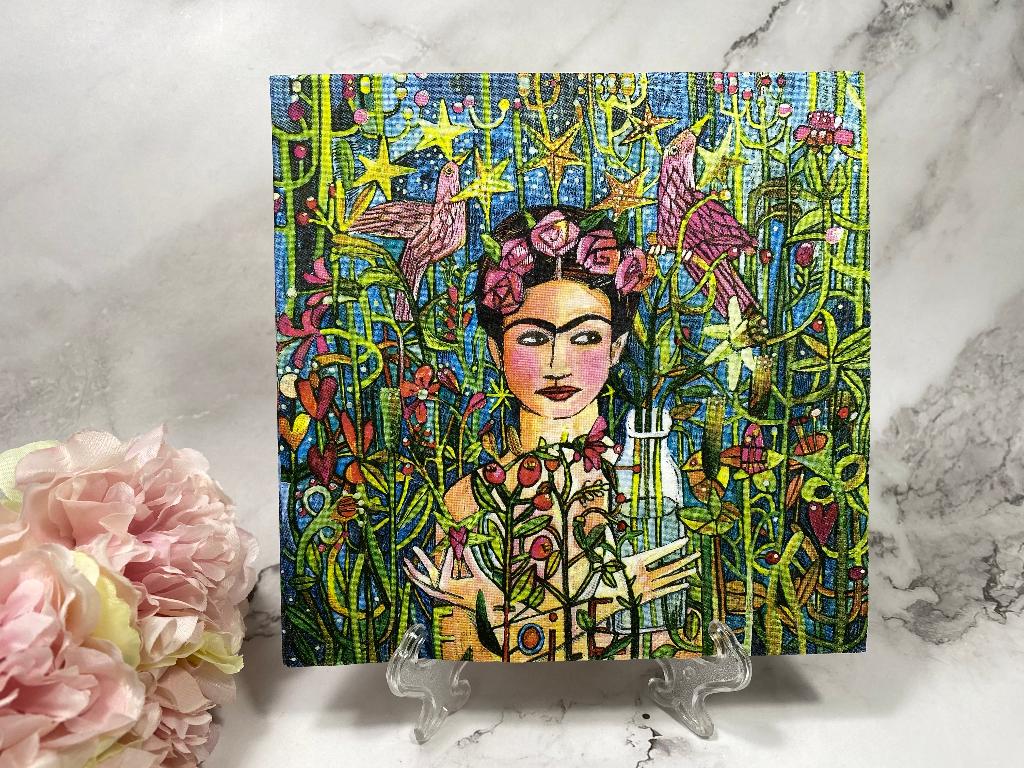 knutsel servetten - Frida tuin - decoupage nr 394, Hobby en Vrije tijd, Knutselen, Ophalen of Verzenden, Nieuw, Papier of Karton