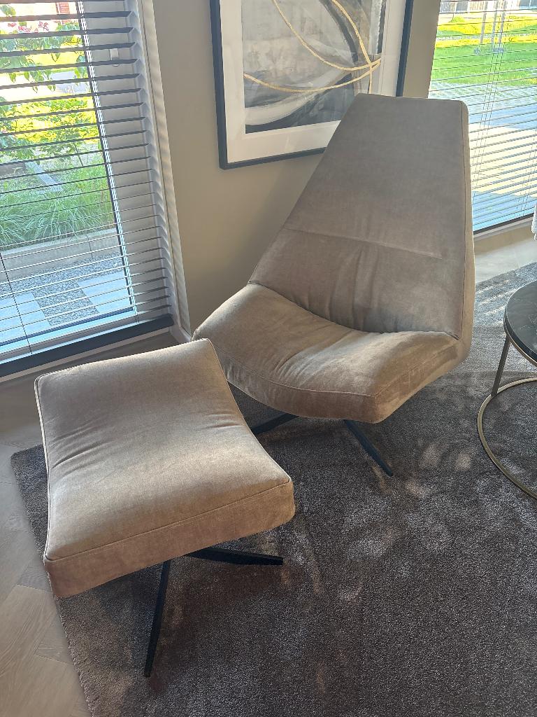 Fauteuil als nieuw, Ophalen, 75 tot 100 cm, Zo goed als nieuw, Stof
