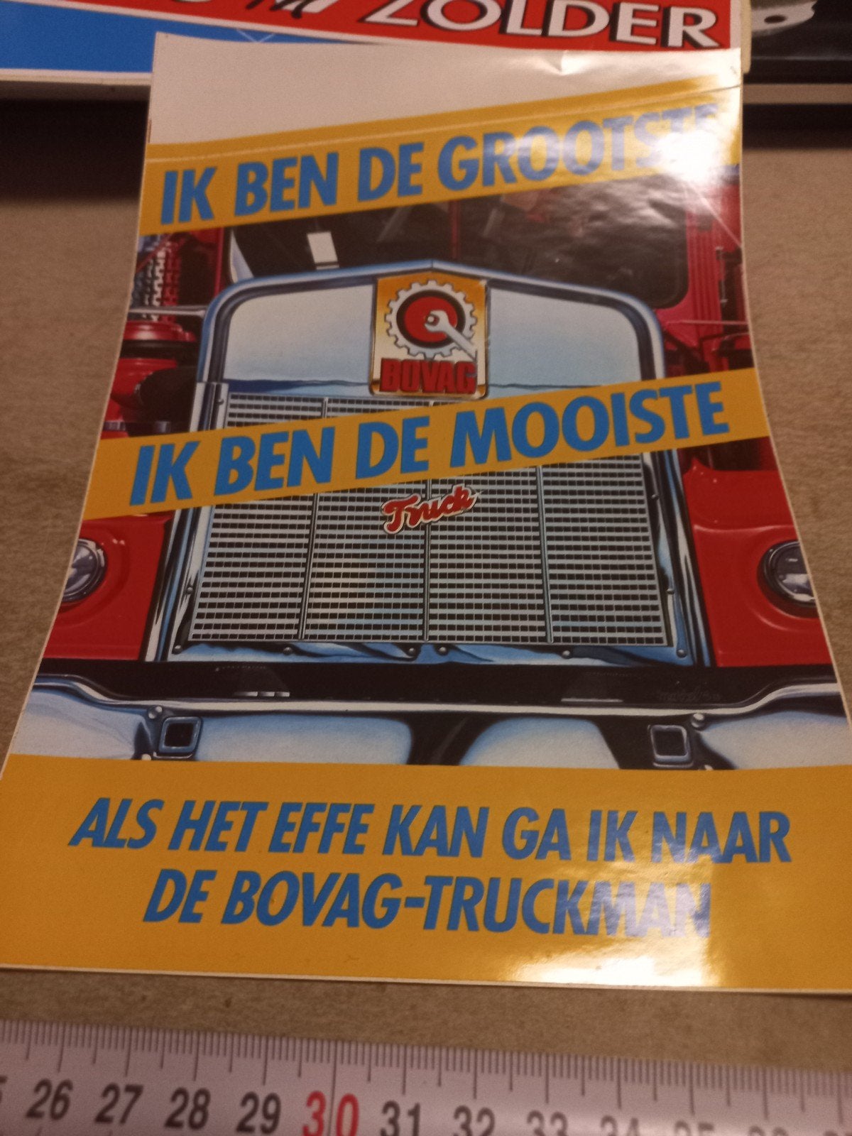 Ik ben de mooiste de grootste de bovag truckman, Ophalen of Verzenden, Zo goed als nieuw