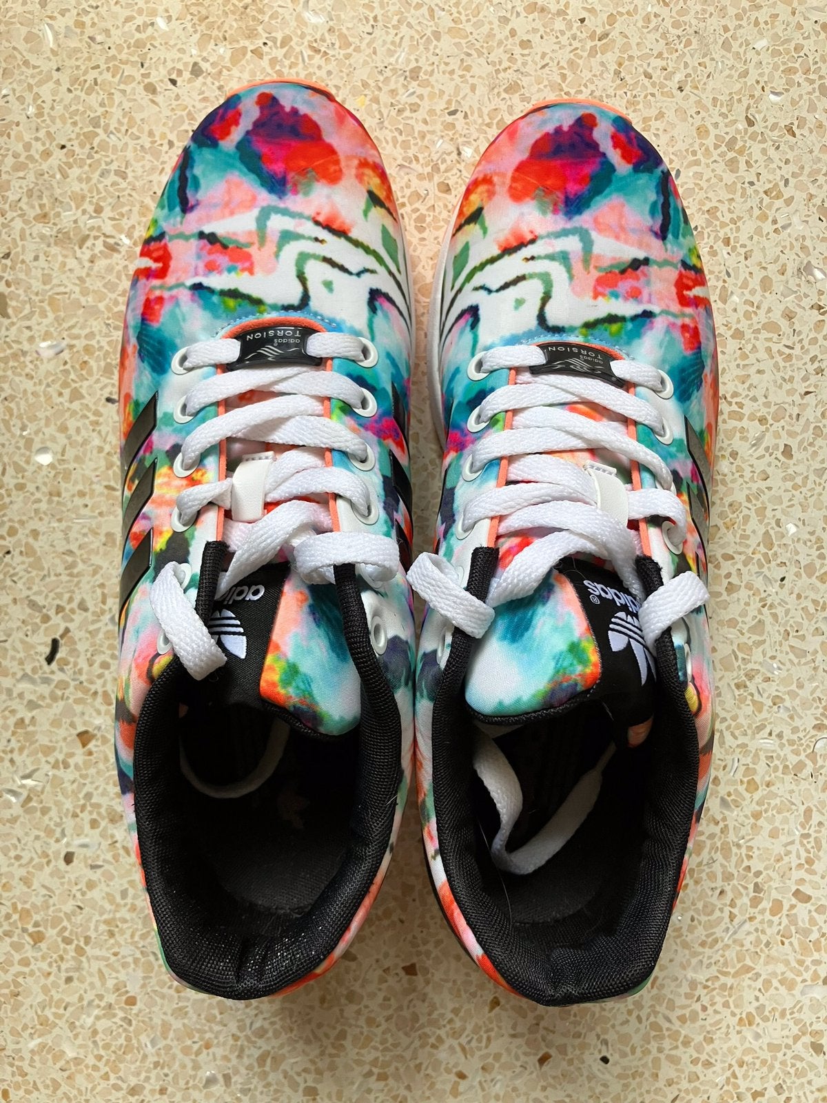 Echte Adidas ZX Flux Torsion Watercolor woman maat 9, nieuw., Adidas, Nieuw, Ophalen of Verzenden, Sneakers of Gympen