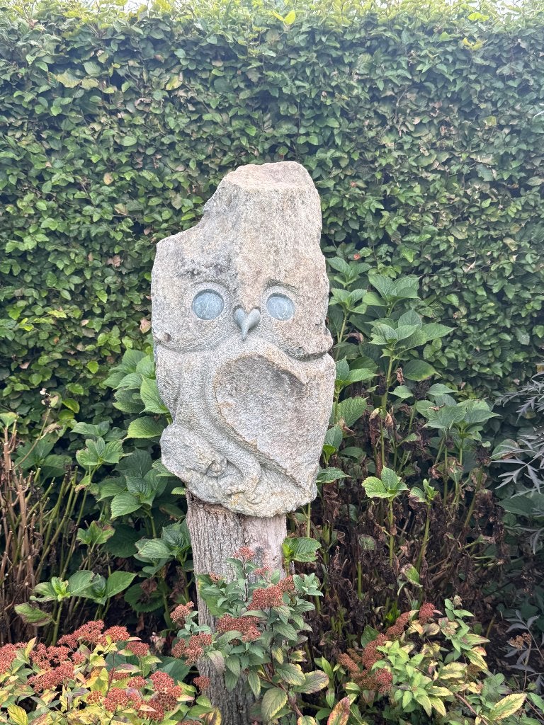 Natuurstenen sculptuur uit Zimbabwe, Antiek en Kunst, Kunst | Beelden en Houtsnijwerken, Ophalen, Natuurlijk materiaal, Handgemaakt