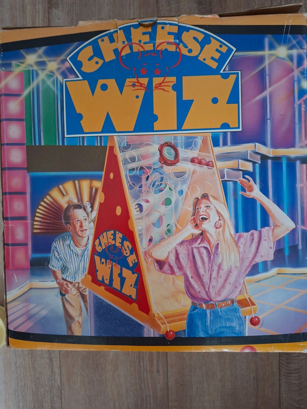 Vintage Cheese Wiz bordspel - Spannend behendigheidsspel, Een of twee spelers, Ophalen of Verzenden, Gebruikt, Otto Simon B.V.