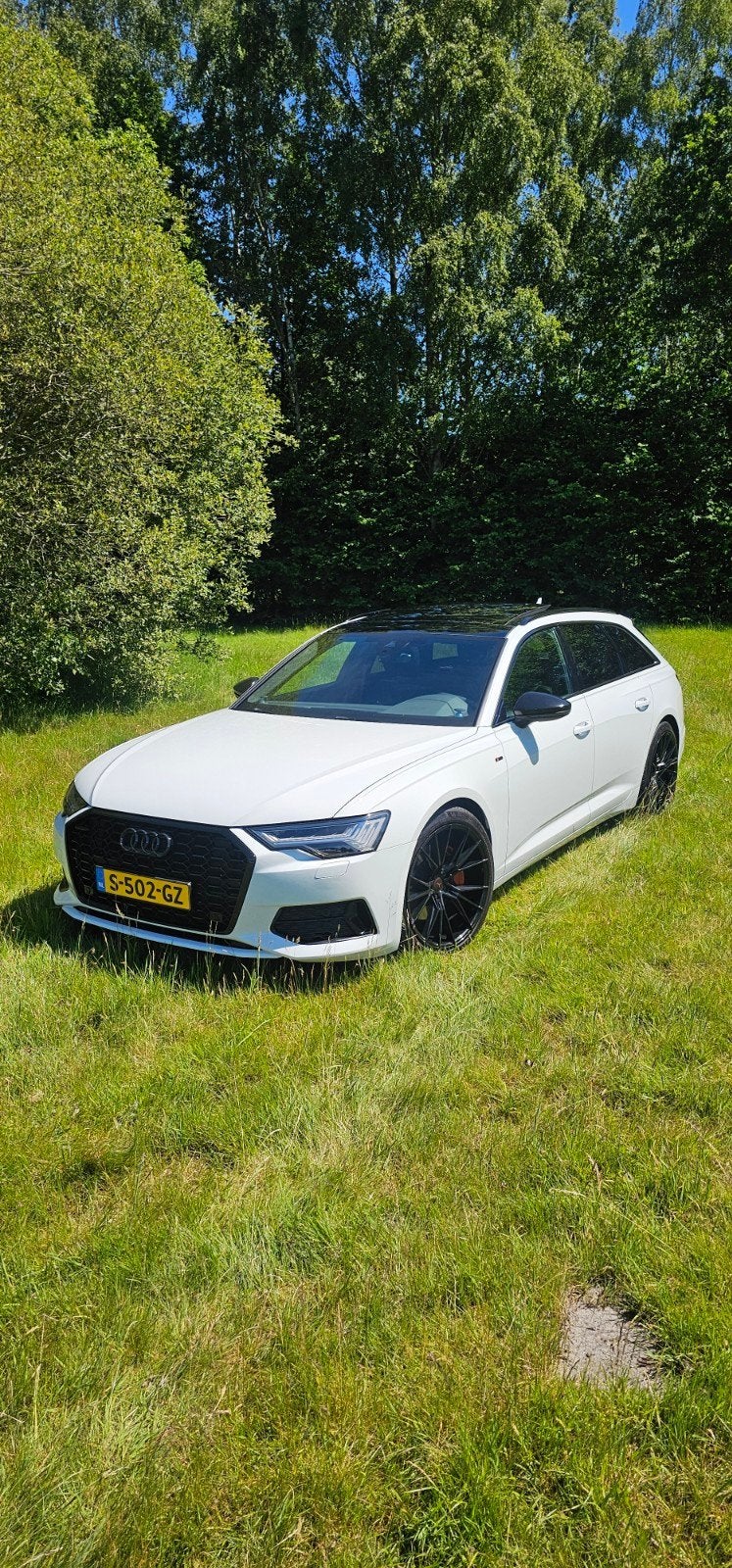 Audi A6 45 Tfsi 320pk quattro 2019 Wit, pano, b&o advanced,, Auto's, Audi, Particulier, A6, 4x4, ABS, Achteruitrijcamera, Adaptieve lichten