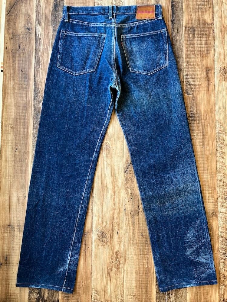 DUDE RANCH S01XX W30 x L31 Vintage 90s Japanese Selvedge, Blauw, W32 (confectie 46) of kleiner, Ophalen of Verzenden, DUDE RANCH