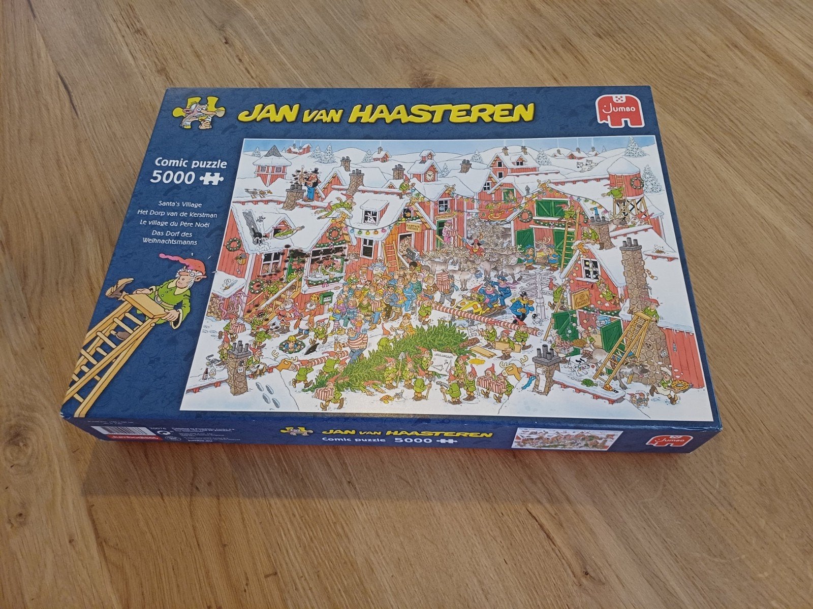 Jan van Haasteren - Het dorp van de kerstman 5000 st, Ophalen of Verzenden, Meer dan 1500 stukjes, Zo goed als nieuw, Legpuzzel