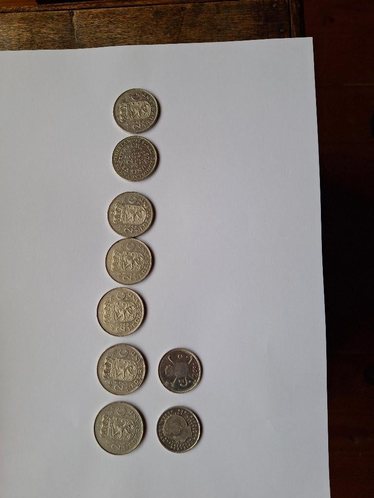 Rijksdaalders 7 st 2 guldens, Ophalen of Verzenden, Koningin Juliana, 2½ gulden, Setje