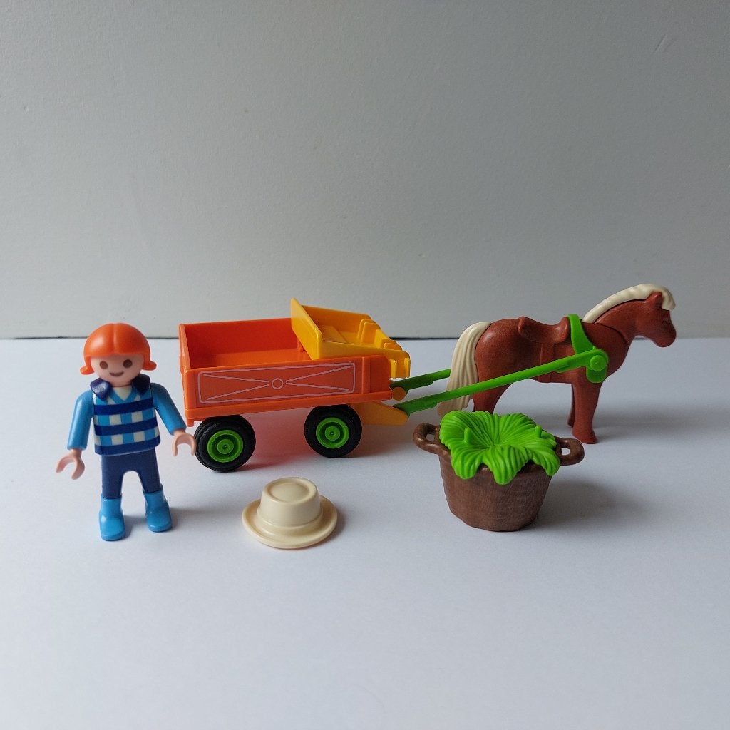 Playmobil - Ponykar (7493), Kinderen en Baby's, Speelgoed | Playmobil, Gebruikt, Losse onderdelen, Overige typen, Ophalen of Verzenden