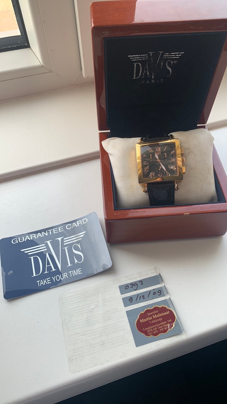 Davis heten horloge, Ophalen of Verzenden, Zo goed als nieuw, Staal, Overige merken