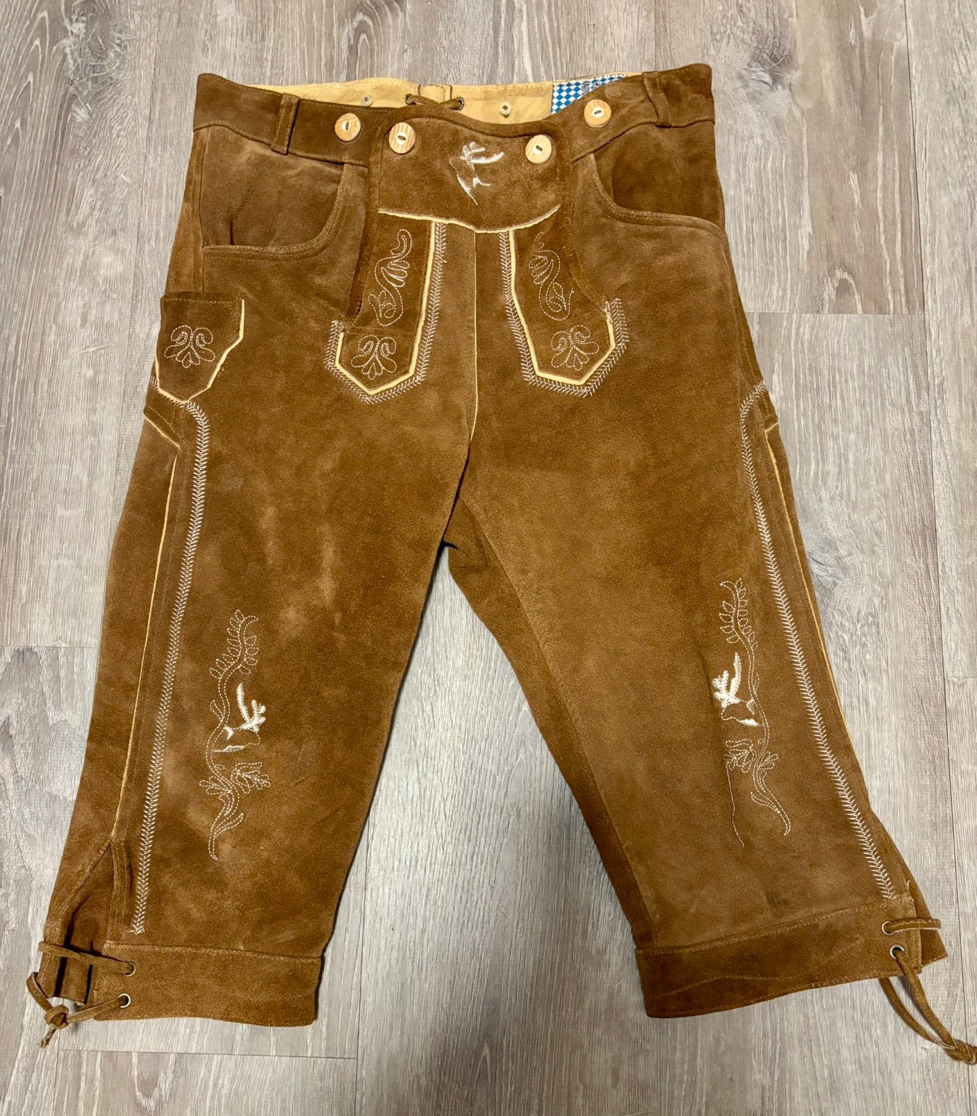 Lederhose bruin, Kleding | Heren, Ophalen of Verzenden, Zo goed als nieuw, Maat 48/50 (M), Overige thema's