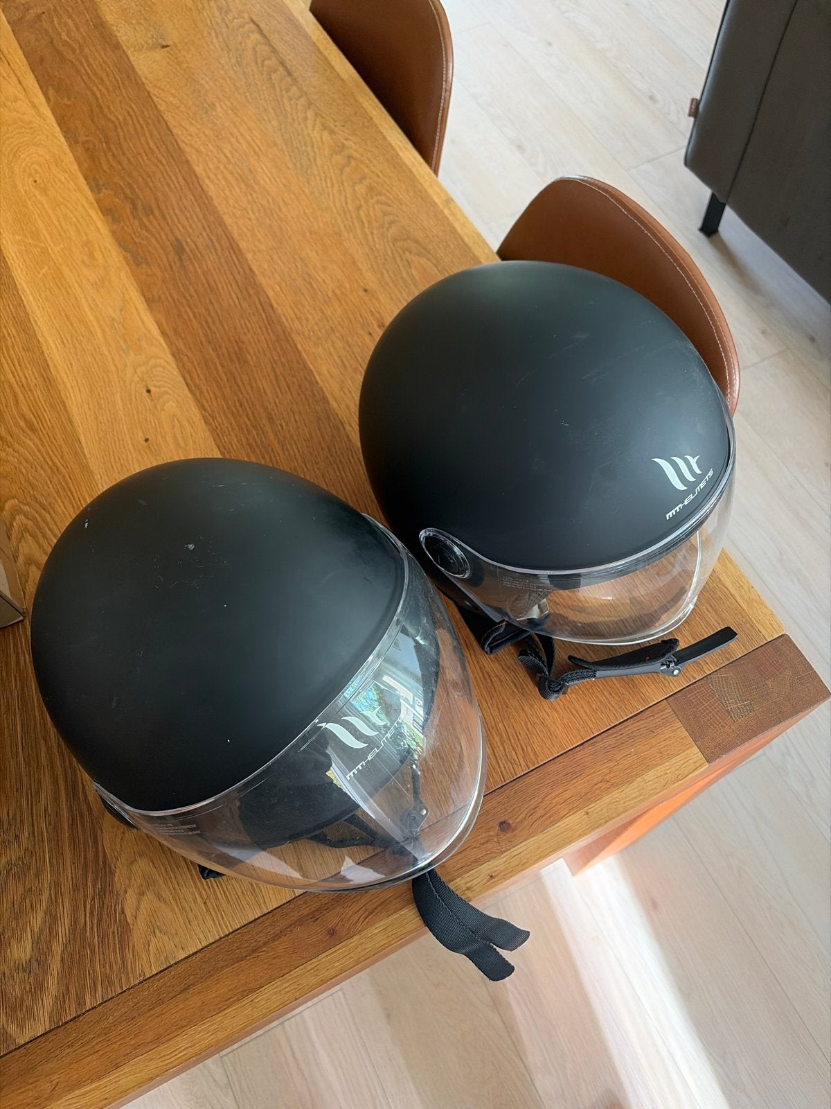 MT Helmets Scooterhelm - Mat Zwart x2, Fietsen en Brommers, Ophalen of Verzenden, Gebruikt, Large