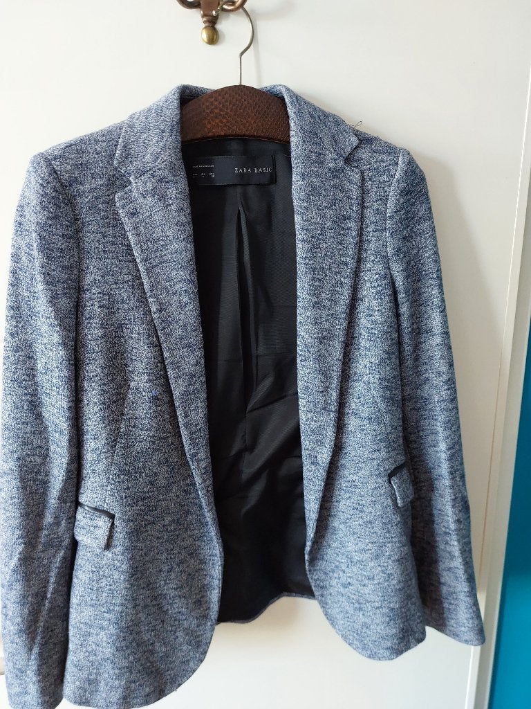 grijs colbert Zara basic maat S, Ophalen, Gedragen, Maat 36 (S), Grijs