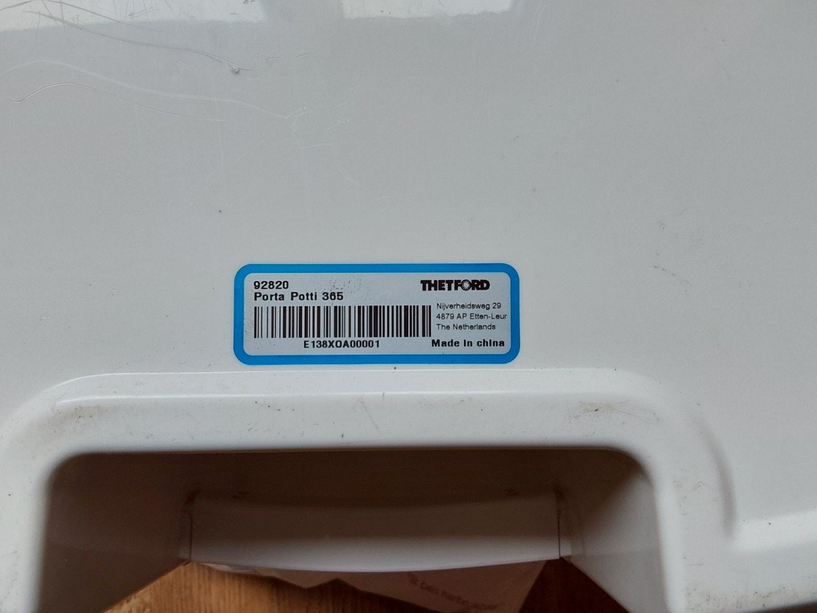 Thetford Porta Potti 365 Draagbaar Toilet, Ophalen of Verzenden, Gebruikt