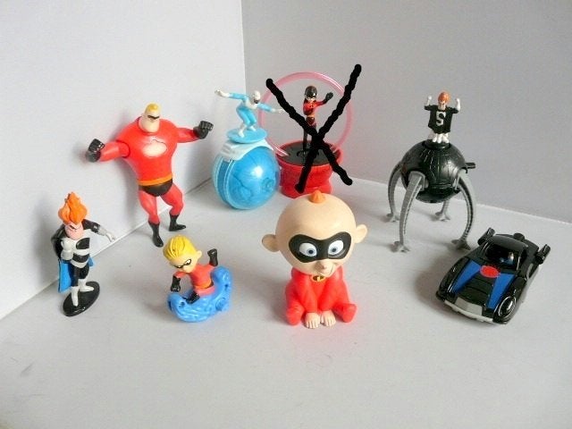 McDonalds 2004 # Incredibles (7 items), Verzamelen, Ophalen of Verzenden, Overige figuren, Zo goed als nieuw, Beeldje of Figuurtje