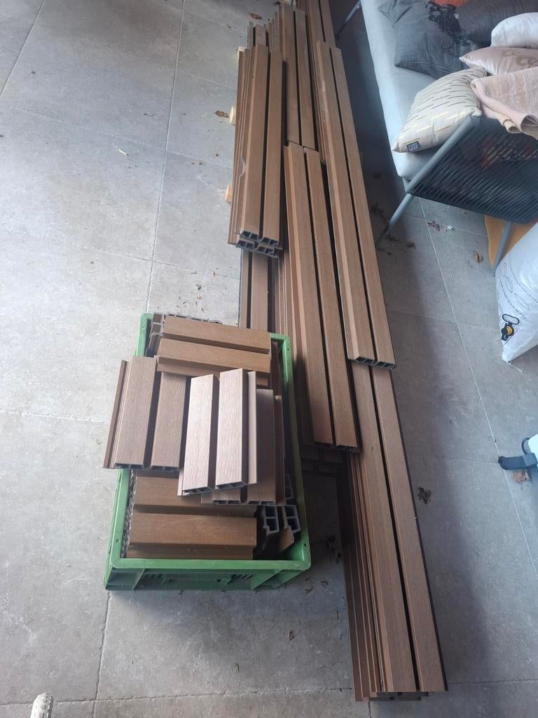 Fiberdeck weo 60 teak, Tuin en Terras, Palen, Balken en Planken, Ophalen of Verzenden, Nieuw, 250 cm of meer