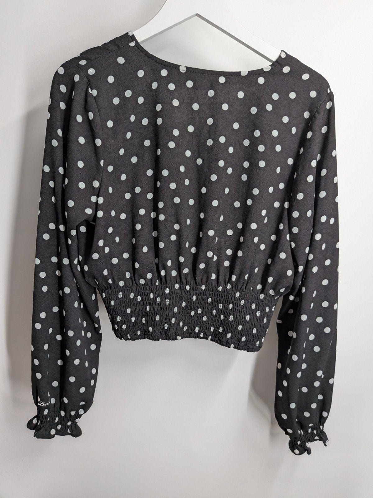 Levi's cropped blouse L zwart wit gestipt (3320*), Kleding | Dames, Levi's, Zwart, Maat 42/44 (L), Ophalen of Verzenden