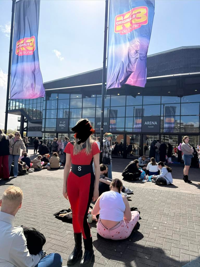 K3 Originals Superhero pak – handgemaakt, Verzenden, Zo goed als nieuw, Maat 36 (S), Rood