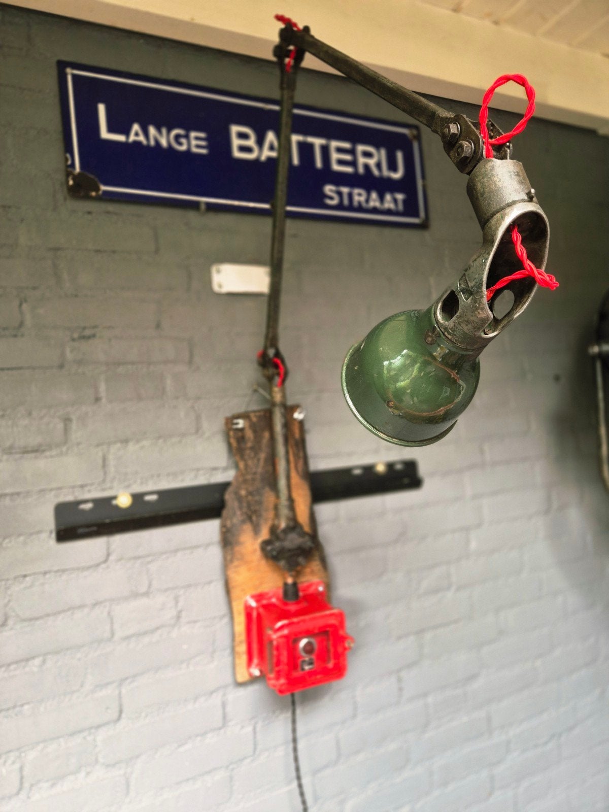 Engelse machinelamp Mek - Elek '40 ., Ophalen of Verzenden