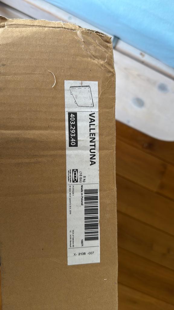 Valentuna zijkant bank antraciet ikea, Huis en Inrichting, Ophalen of Verzenden, Zo goed als nieuw, 75 tot 100 cm, Tweepersoons