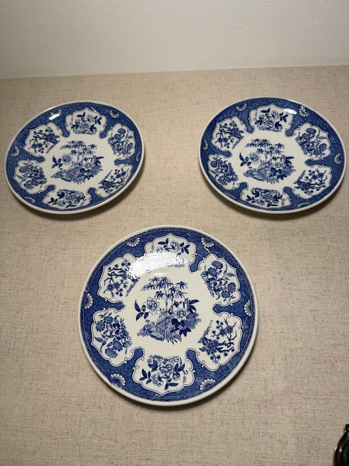3x Vintage Maastricht Sphinx Wandborden - Blauw/Wit, Antiek en Kunst, Ophalen of Verzenden