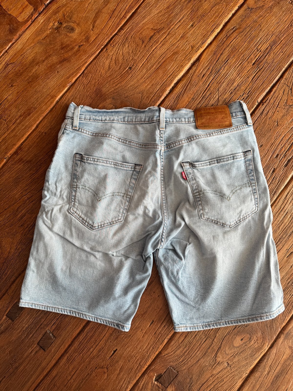 Levi’s 501 denim shorts W32, Ophalen of Verzenden, Zo goed als nieuw, Overige maten, Blauw