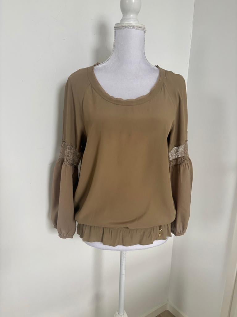 Patrizia Pepe top - maat 44, Kleding | Dames, Ophalen of Verzenden, Zo goed als nieuw, Maat 42/44 (L), Bruin