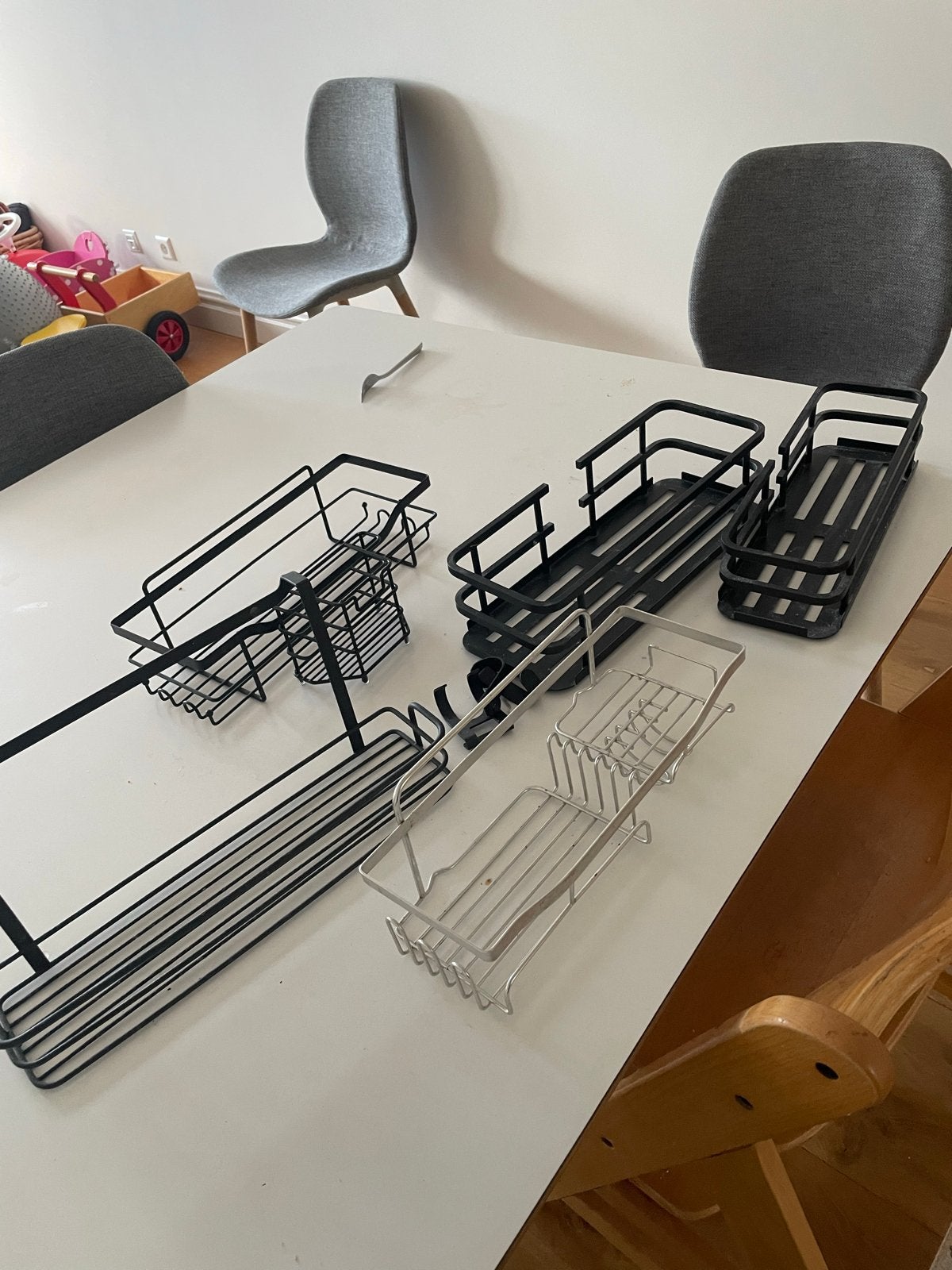Diverse  Badkamer/ Keukenrekjes, Huis en Inrichting, Ophalen of Verzenden, Zwart, Metaal, Overige typen