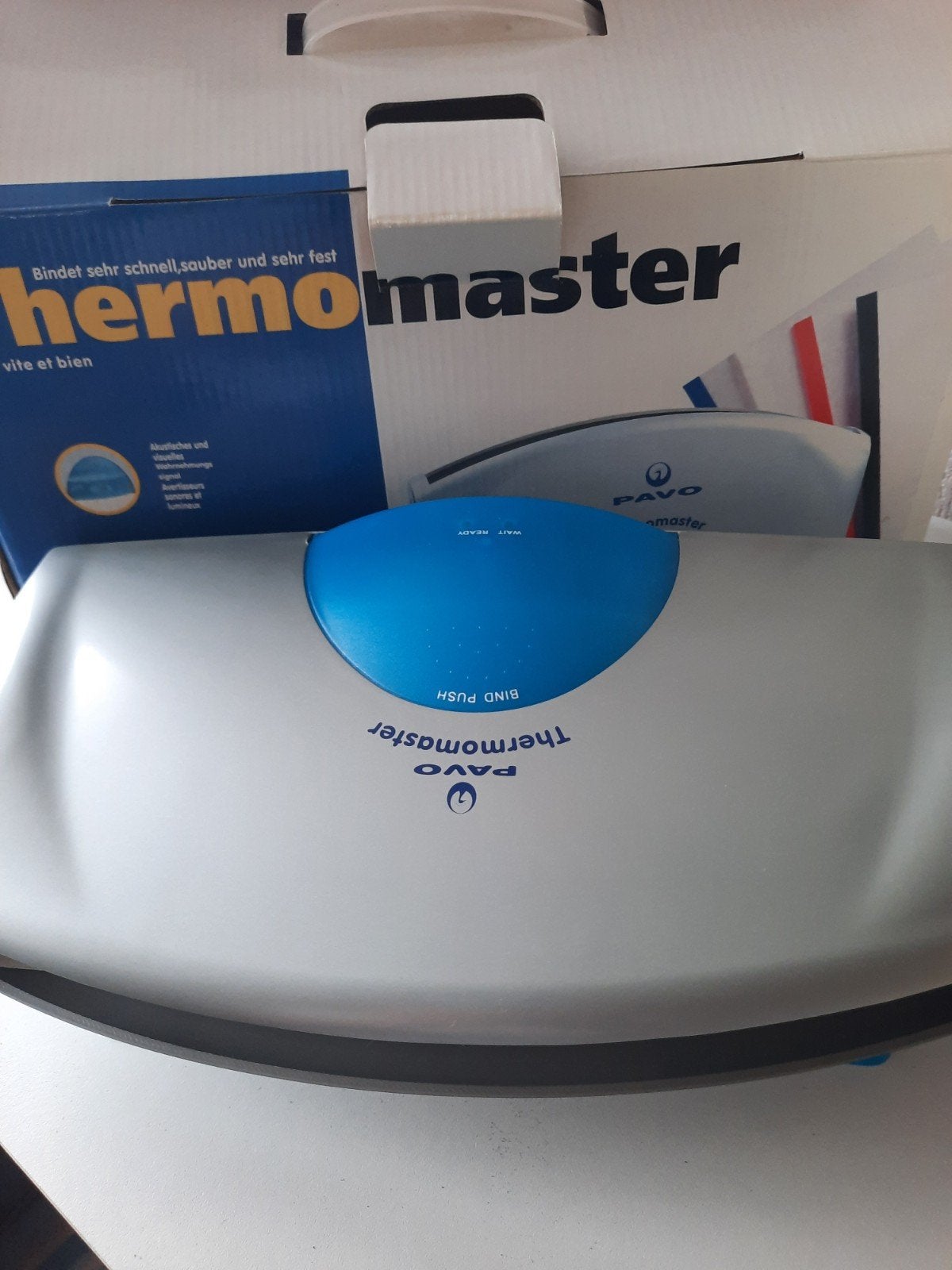 Pavo Thermomaster Thermische Bindmachine met Bindmappen, Diversen, Ophalen of Verzenden, Gebruikt