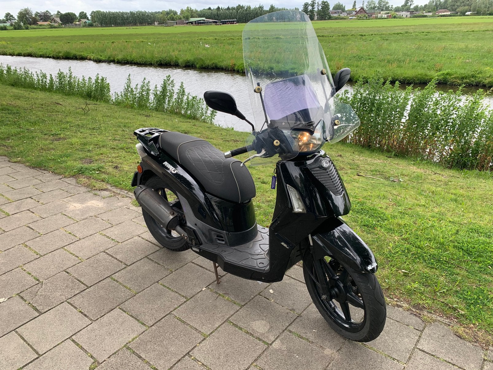 Kymco I People S I 2017 I Zwart I Goede Staat I 14.000 Km, Fietsen en Brommers, Ophalen, Gebruikt, Maximaal 45 km/u, 49 cc