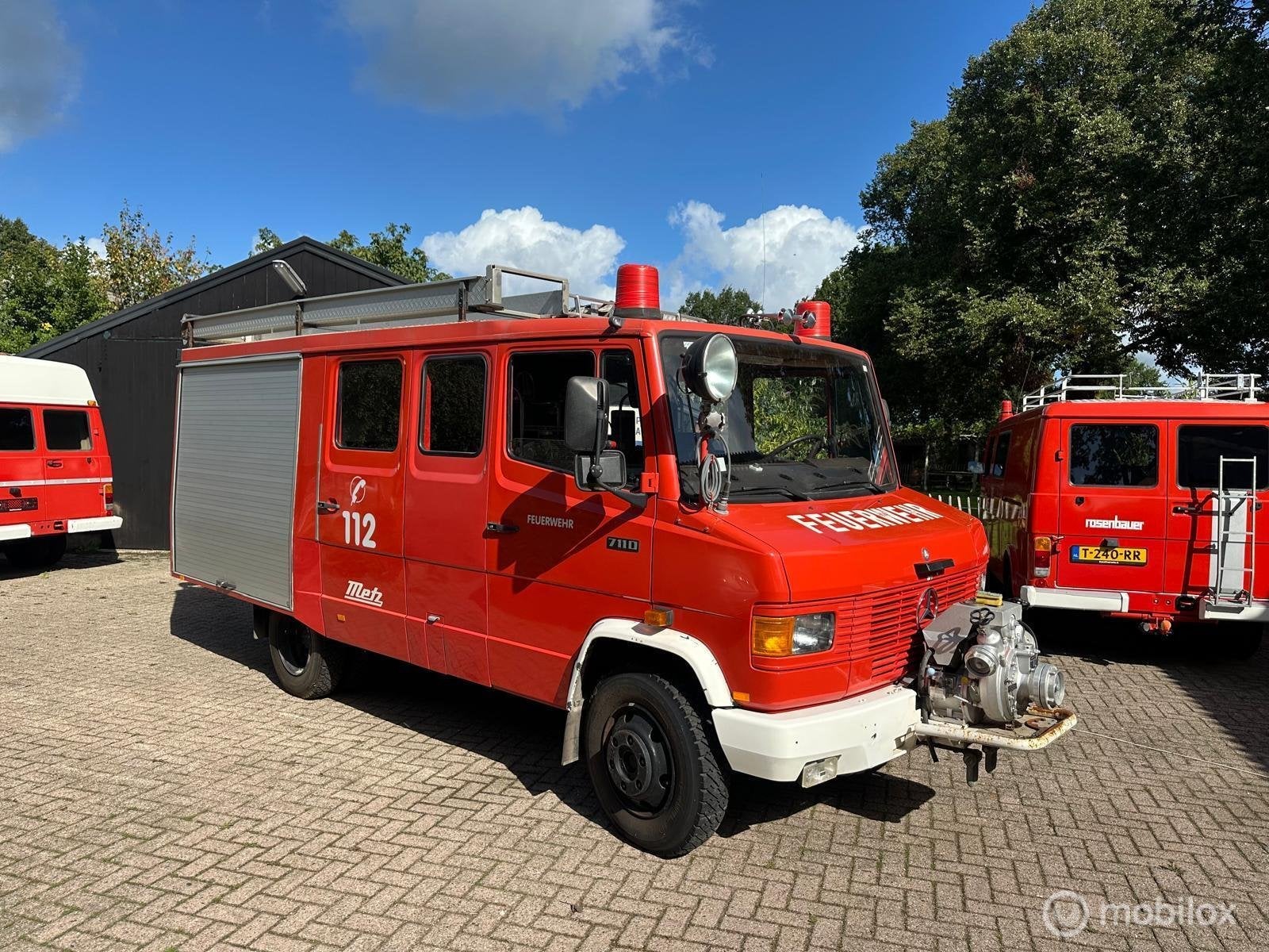 Mercedes 711 Diesel Brandweer 1989 26 dkm, Auto's, Gebruikt, Overige modellen, 116 pk, 9 stoelen