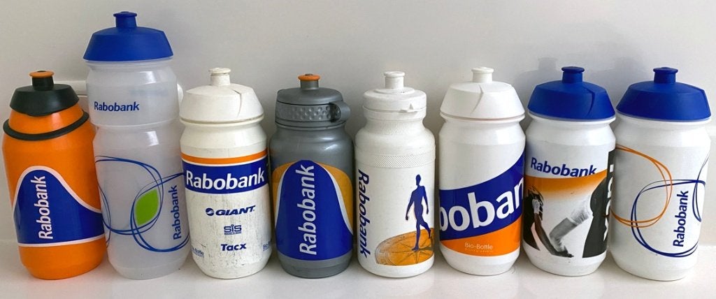 Wielrennen BIDONS – RABOBANK – 8 verschillende, Ophalen of Verzenden, Overige typen