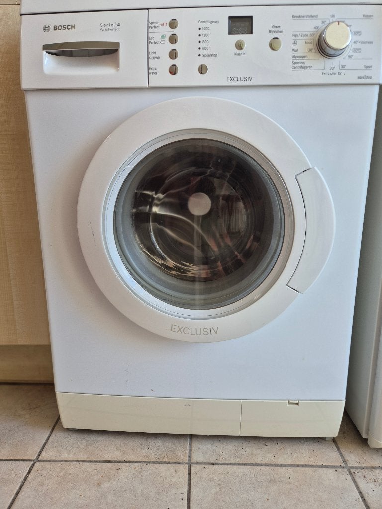 Wasmachine bosch, Ophalen, 1200 tot 1600 toeren, Gebruikt, Voorlader