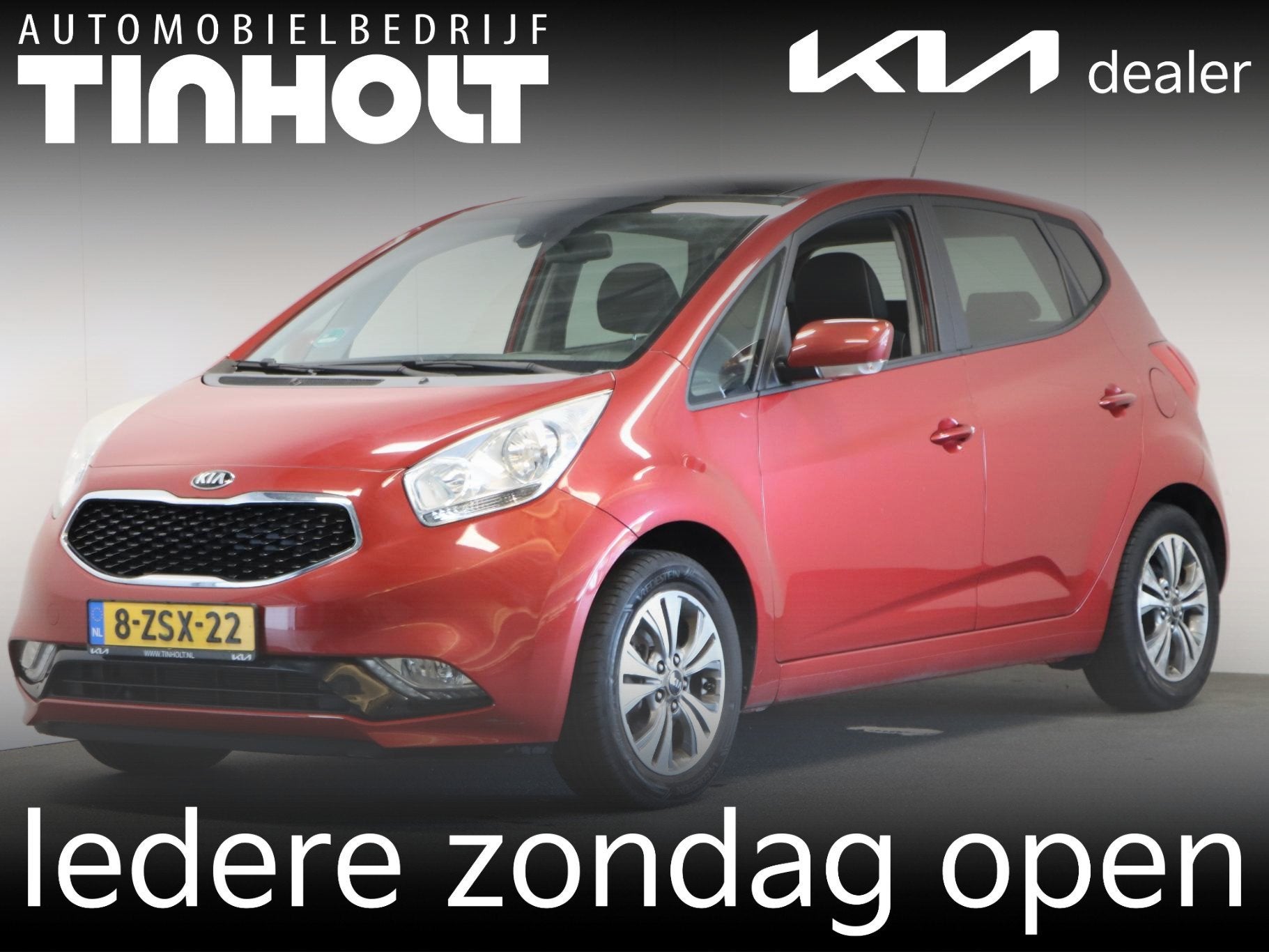 Kia Venga 1.4 CVVT ExecutiveLine trekhaak, Auto's, Voorwielaandrijving, Stof, Gebruikt, Euro 6
