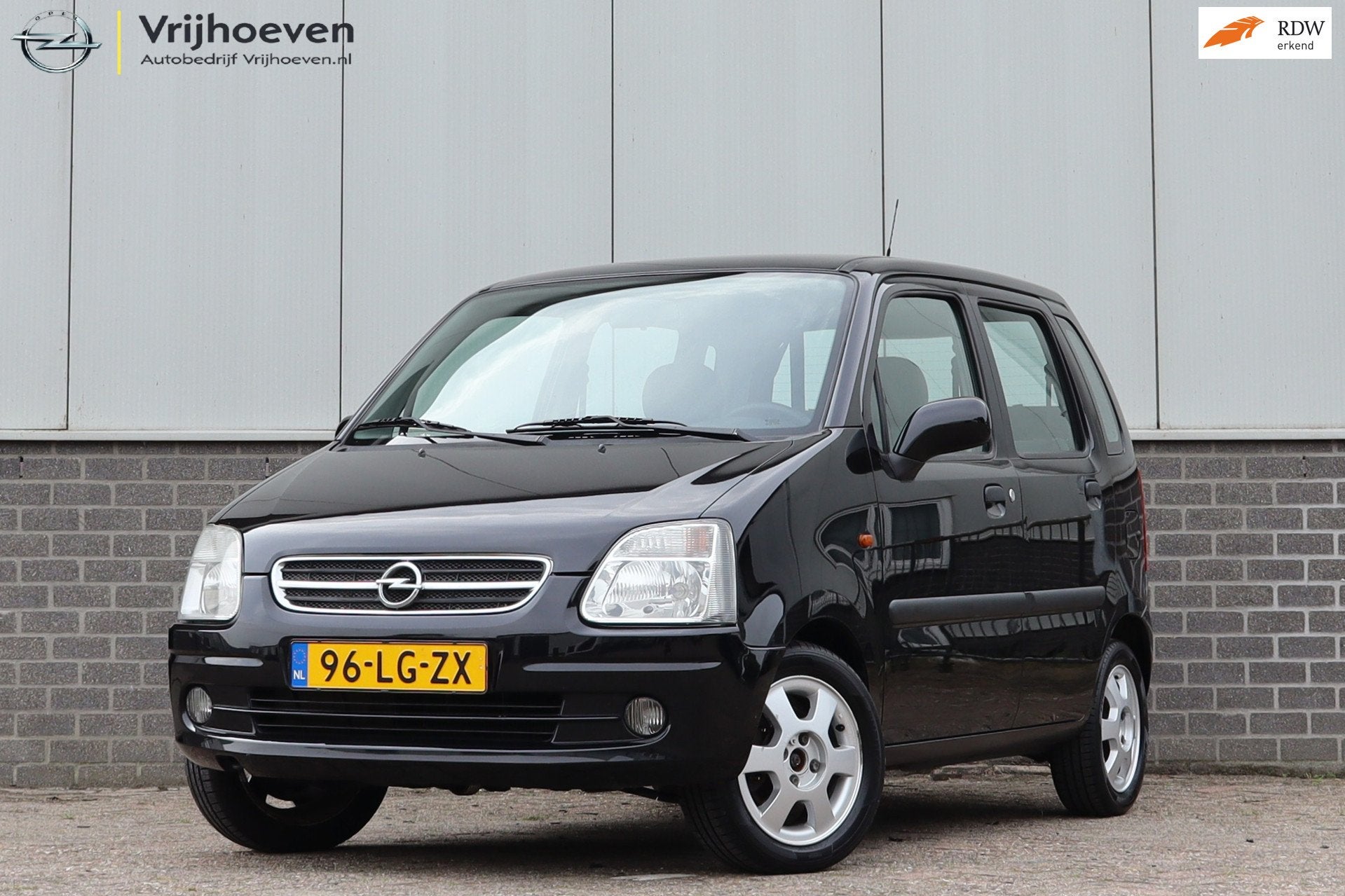 Opel Agila 1.2-16V Elegance, Auto's, Voorwielaandrijving, Zwart, Zwart, Origineel Nederlands