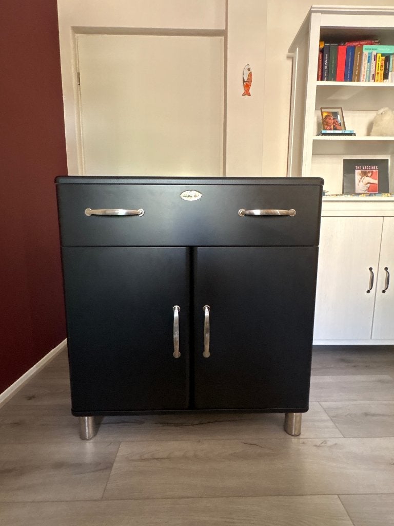 Malibu retro kastje, Ophalen, Gebruikt, 50 tot 100 cm, Met deur(en)