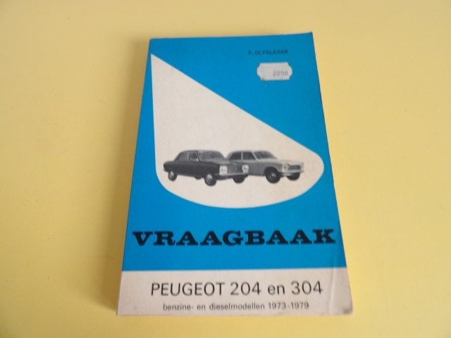 VRAAGBAAK PEUGEOT 204 EN 304 (DIESEL EN BENZINE), Auto diversen, Handleidingen en Instructieboekjes, Ophalen of Verzenden