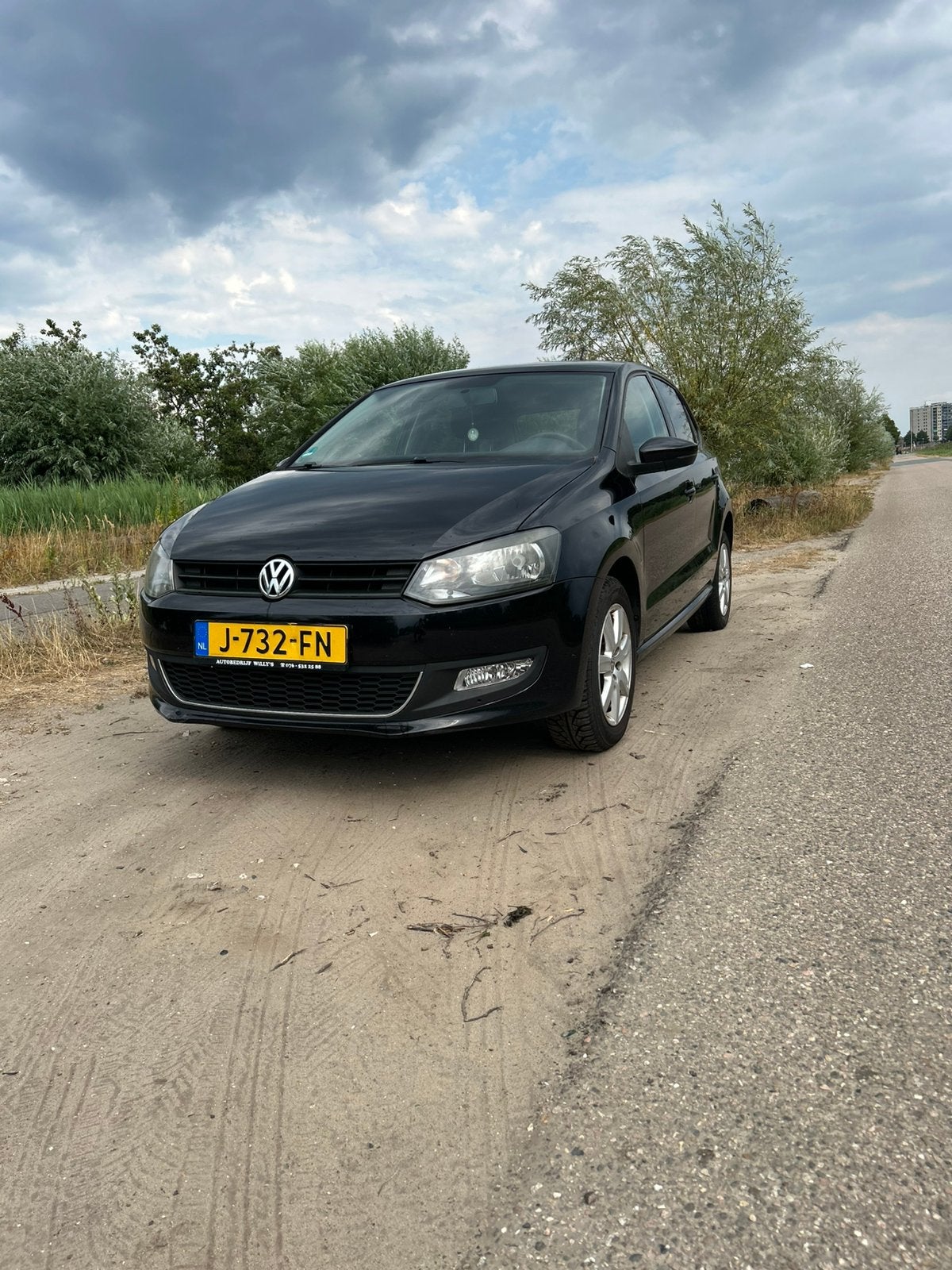 Volkswagen Polo 2010 Zwart 5D 1.2 motor 51KW ( rijdt perfect, 40 €/maand, Beige, 1198 cc, Zwart