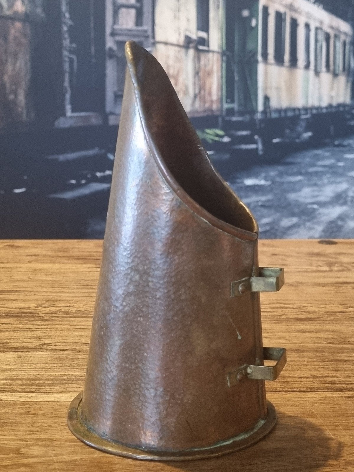 Antieke Koperen Kolenkit / Haardaccessoire, Ophalen of Verzenden