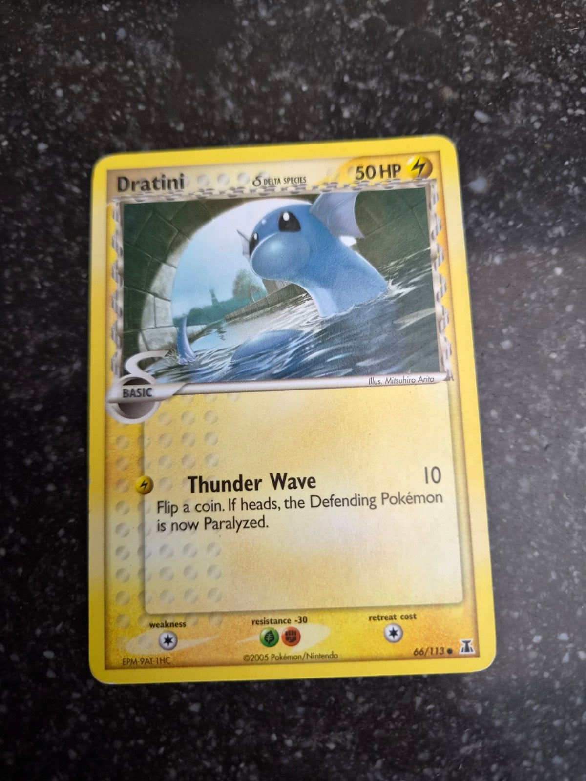Dratini Delta Species Pokémon kaart (2005), Ophalen of Verzenden, Gebruikt, Losse kaart