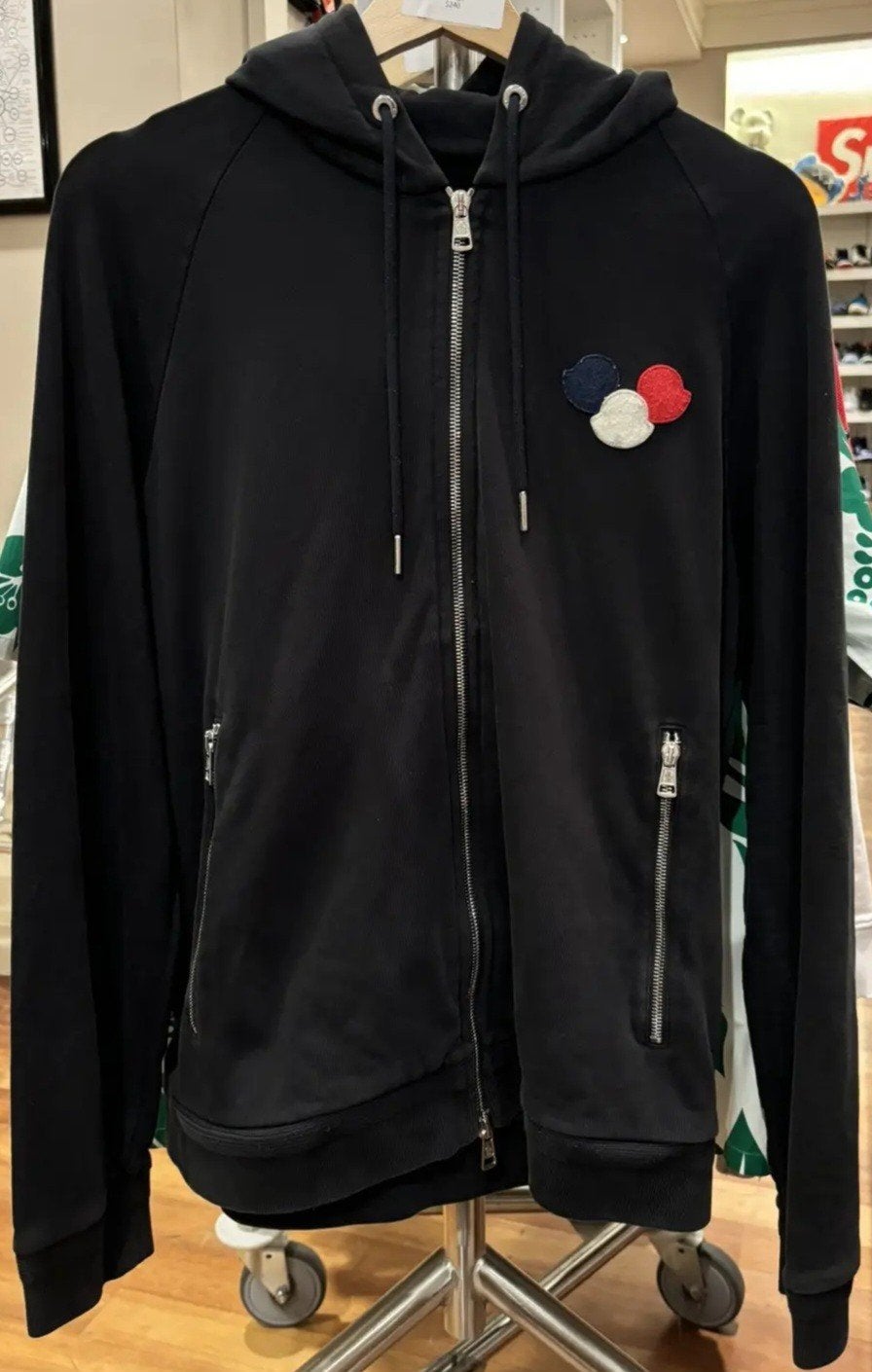 Origineel Moncler Vest/Hoodie XL - Zwart, Kleding | Heren, Truien en Vesten, Moncler, Zwart, Maat 56/58 (XL), Ophalen of Verzenden