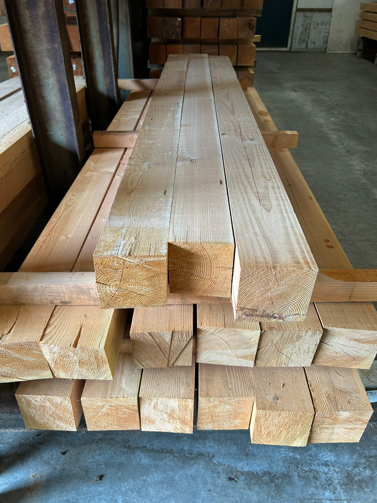 Douglas 150x150mm paal balk gording randbalk staander, Ophalen, Nieuw, 250 cm of meer, Palen