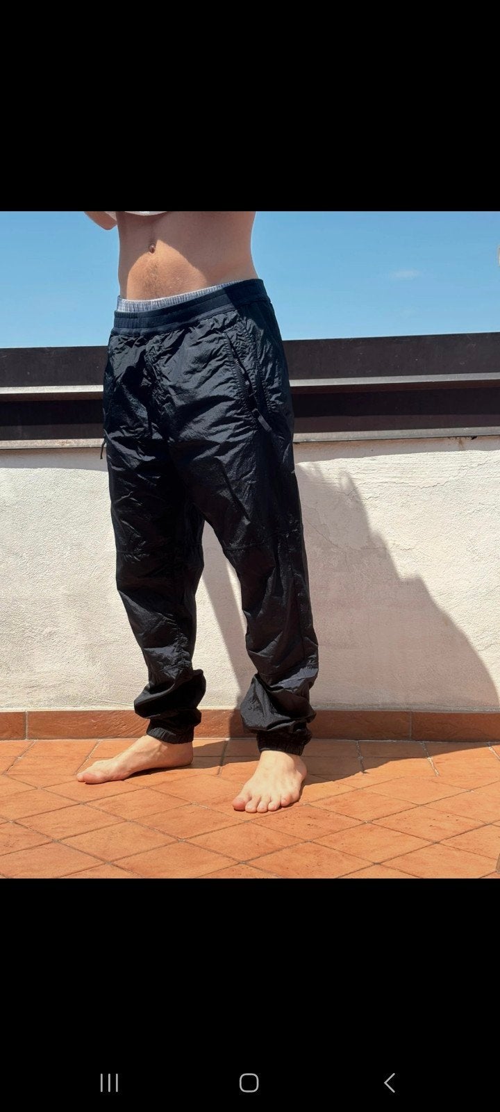 nylon, metal aaron pants origineel, Verzenden, Zo goed als nieuw, Maat 48/50 (M), Stone Island