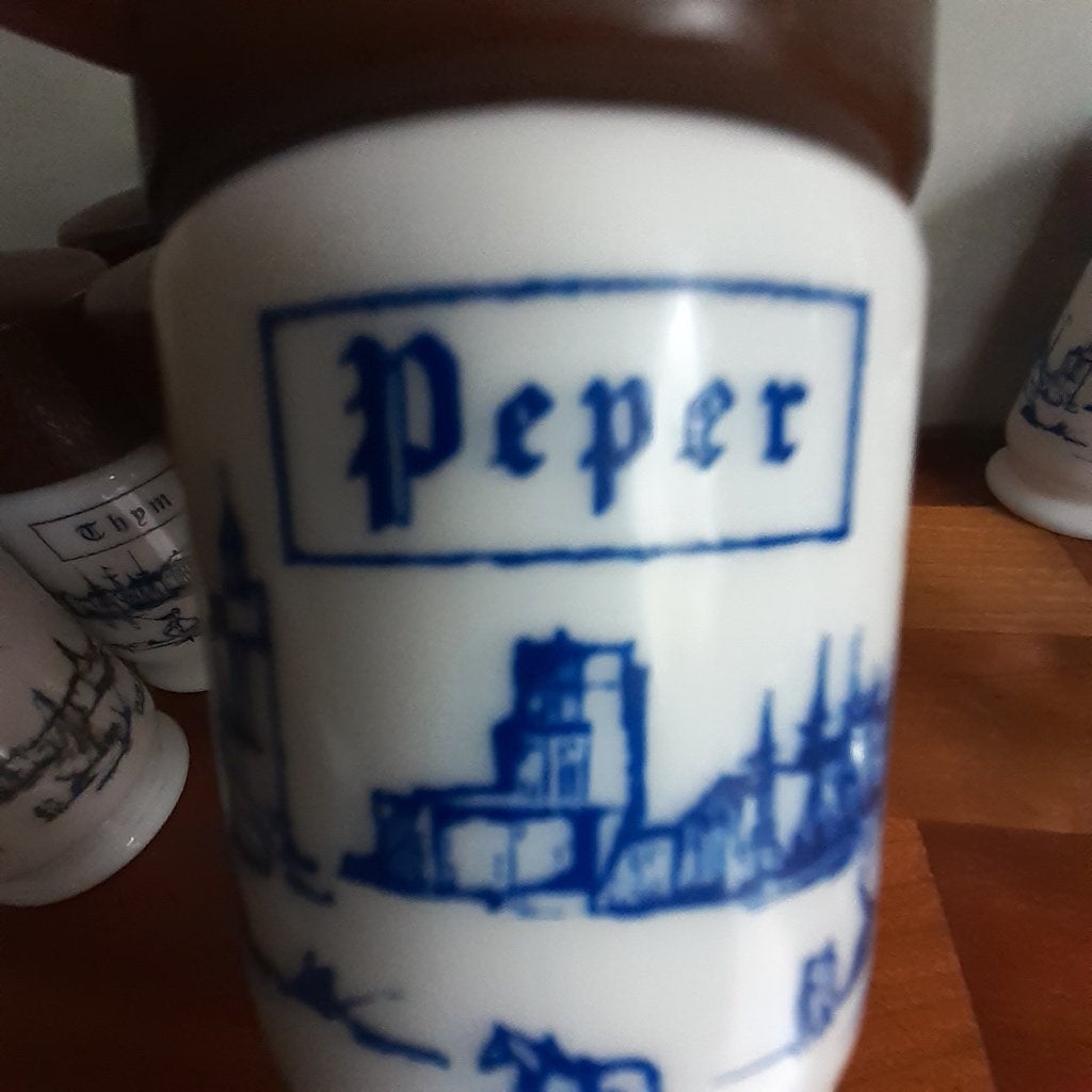 vintage kruiden potjes, Ophalen of Verzenden, Wit, Glas, Overige typen