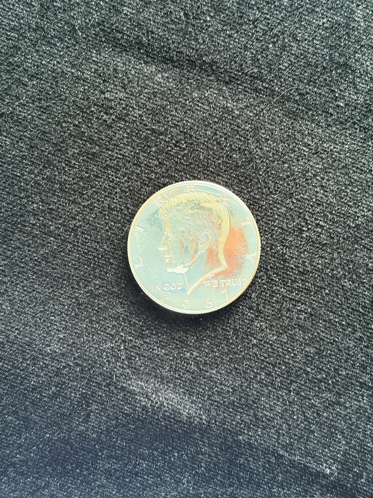 USA 1967 Kennedy PROOF silver half dollar, Ophalen, Noord-Amerika