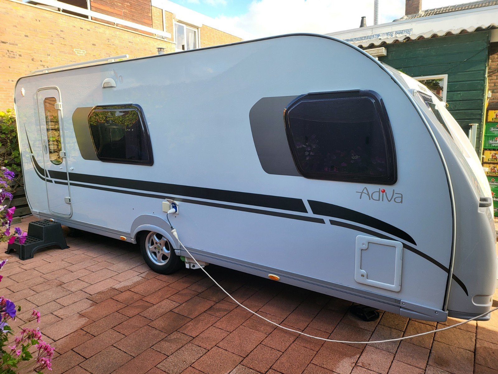 adria adiva 553ph bj 2007 gewillige indeling mover voortent, Schokbreker, Rondzit, Frans bed, 7 tot 8 meter