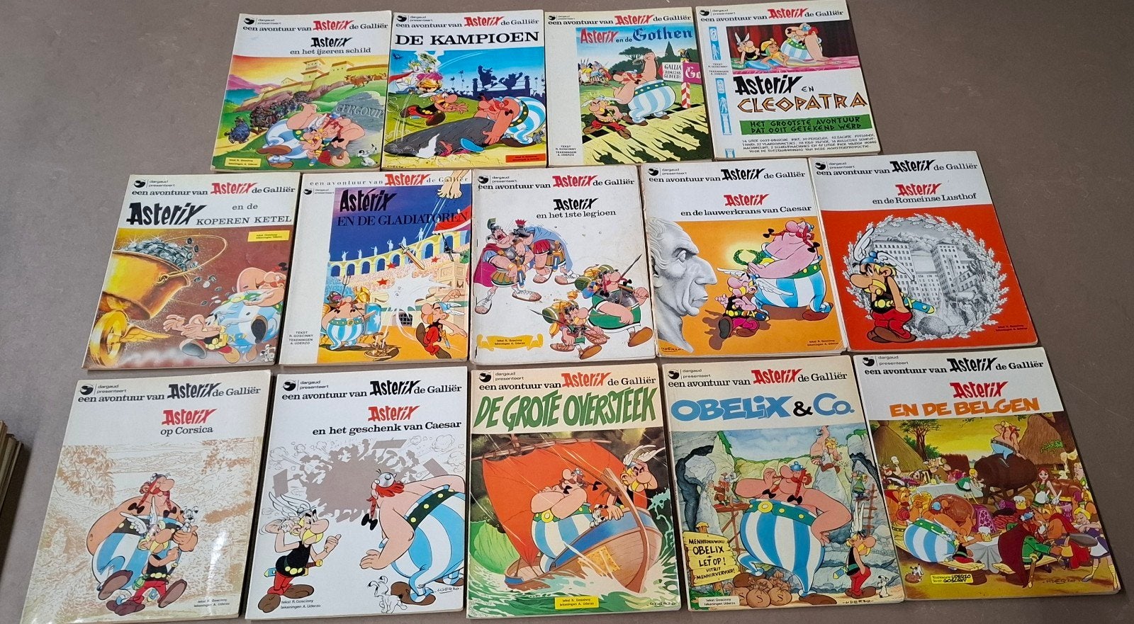 14 x Asterix stripboeken / uitgeverij Dargaud, Meerdere stripboeken, Ophalen of Verzenden, Gelezen, Goscinny & Uderzo