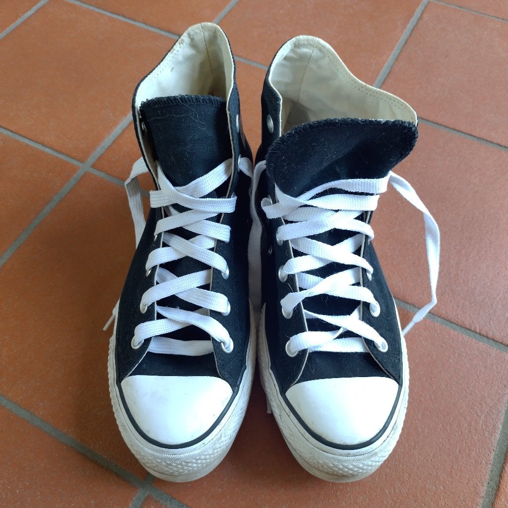 Converse chuck Taylor gympen hoog zwart 41,5 zgan, Zwart, Converse, Ophalen of Verzenden, Sneakers of Gympen