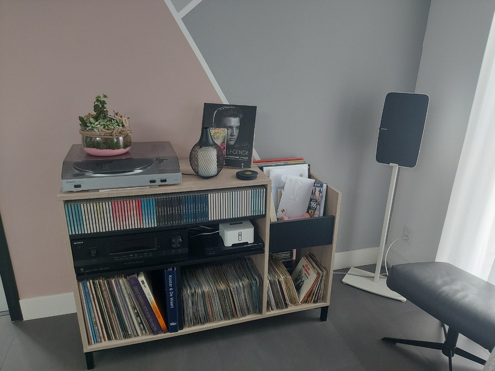 Platenspeler meubel / Opbergkastje voor vinyl en CD's, Ophalen of Verzenden, Gebruikt