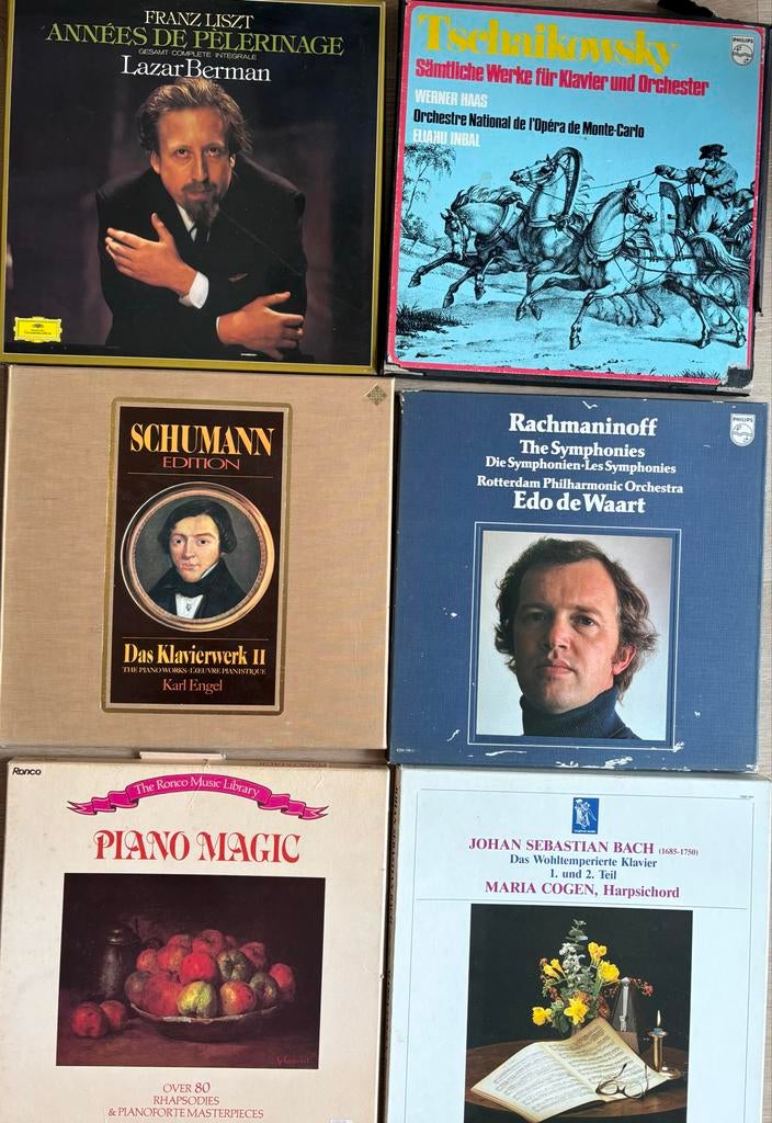 6x LP Box Sets Piano Klassieke Muziek, Gebruikt, Ophalen of Verzenden, Romantiek, 12 inch