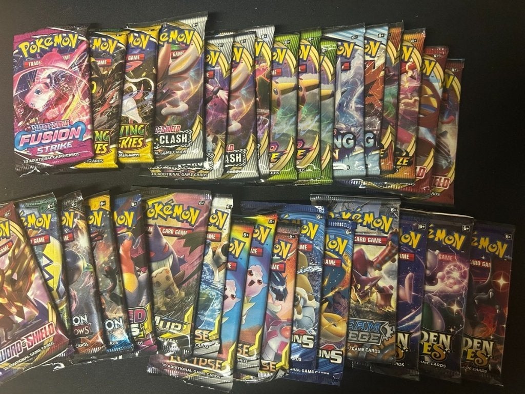 (Gratis) Pokemon Boosters Pakjes, Hobby en Vrije tijd, Verzamelkaartspellen | Pokémon, Verzenden, Zo goed als nieuw, Booster